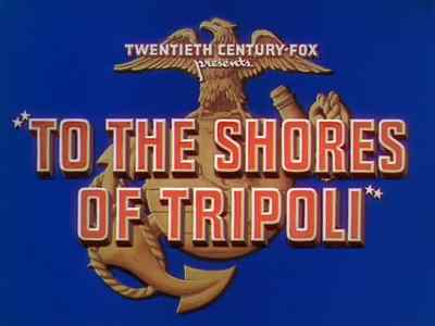♪ From the halls of Montezuma ♪ - To the Shores of Tripoli