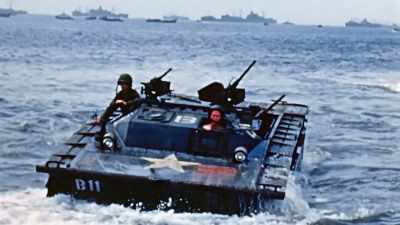 From the water onto a fortified
beachhead is possible. - The Pacific War in Color