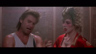 From there we can Do you have a gun I hopeI have a knife A knife He's 12 feet tallSeven Don't worry I can handle him I took something - Big Trouble in Little China