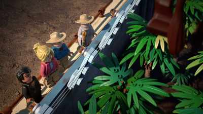 From there we were taken - LEGO Jurassic Park: The Unofficial Retelling