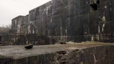 From what they can see,
it's a giant concrete slab. - Secret Nazi Ruins