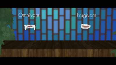 Frugivore teeth have flat 
molars for chewing plants - What the Health