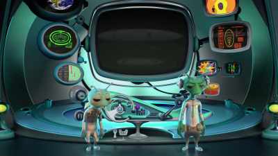 [frustrated sighing] - Alien TV