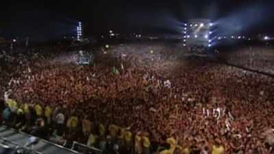 -Fuck you!
-(CROWD CHEERING) - Woodstock 99: Peace Love and Rage