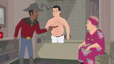 Full, even pressure. Good as new. - Trailer Park Boys: The Animated Series