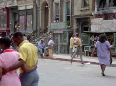 [ funk music playing
on radio] - The Women of Brewster Place