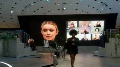[funky music playing] - Glow Up: Britain's Next Make-Up Star