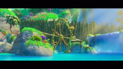 Funny storyeverything you see before you used to be a sad hopeless dust filled wastelandThat doesn't sound funny - The Croods: A New Age
