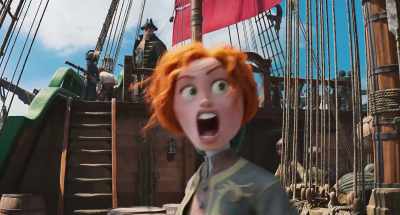 Furl the main and fore,
and ease your headsails, swabbies. - The Sea Beast