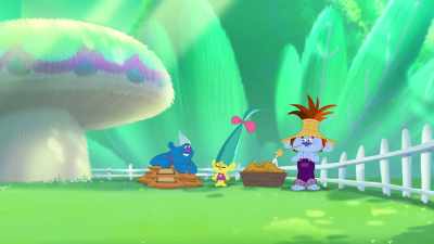 [Fuzzlings gurgling] - Trolls: The Beat Goes On!