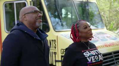 G. Garvin with Pinky...
Ooh, this judging panel, - No Recipe Road Trip With the Try Guys