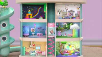 [Gabby giggles] - Gabby's Dollhouse