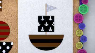 [Gabby] Great! Now we just need
the itty-bitty triangle sail. - Gabby's Dollhouse
