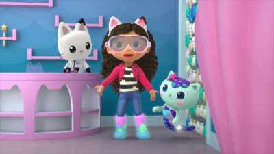 [Gabby hiccups] - Gabby's Dollhouse