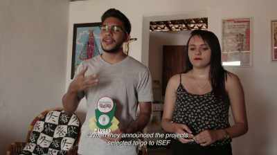 GABRIEL: When they announced
the projects selected to go to
ISEF everybody got quiet. - Science Fair