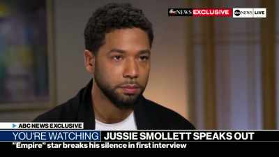 [gabrielle] watching
 the robin roberts interview, - Jussie Smollett: Anatomy of a Hoax