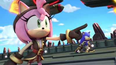 Gah!
The pirate's got the Shard! Get him - Sonic Prime