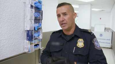 GALARZA: Sometimes
they'll try to conceal the
narcotics within the spine - To Catch a Smuggler