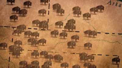 [Galloping hoofbeats]
"For five days," he said, - The American Buffalo