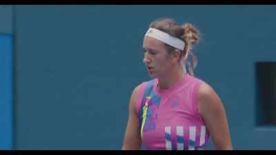 - Game and first set.
- How about that? - Naomi Osaka