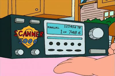 Gang shooting on
Third and Main. Three wounded, one dead. - Family Guy
