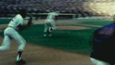 Garrett has the ball, 
the throw to first, - Facing Nolan