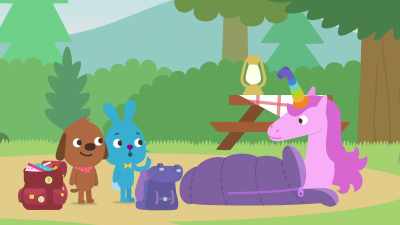 Gary, do you have any extra sleeping bags? - Sago Mini Friends