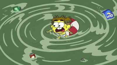 [gasping and shouting] - Big City Greens