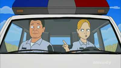 [gasping] Well, couldn't
we maybe... share the gun? - Corner Gas Animated