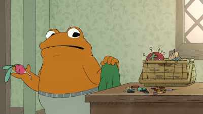 [gasps] Ah!It is all the wrong buttons I was given. - Frog and Toad