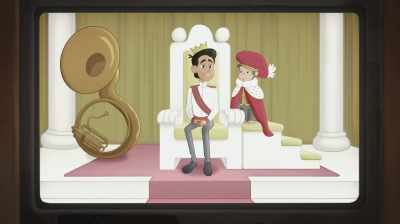 [gasps] Look, Philippe,
it's your father. - Curious George: Royal Monkey