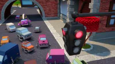 [gasps] Looks like
those lights need a little boost. - Mighty Monsterwheelies