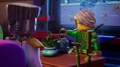 [gasps] Oh, man.
Huh? What am I doing? - LEGO Ninjago: Dragons Rising
