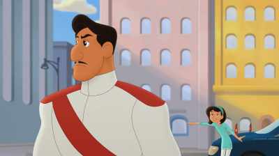 [gasps] Papa! Look. - Curious George: Royal Monkey