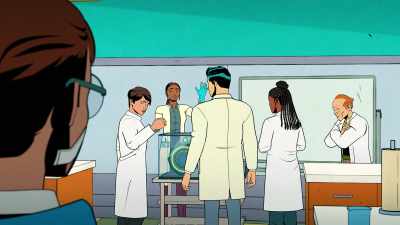 - [gasps] Peter.
- Is everyone okay in here? - Your Friendly Neighborhood Spider-Man