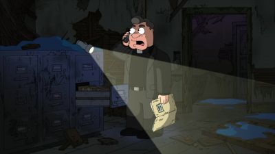 (gasps)
(phone beeps) - American Dad!