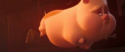 [GASPS] Right. Wonder Pig,
still working on the name, - DC League of Super Pets