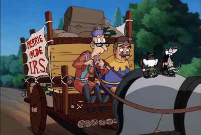 [GASPS]
ROBIN HOOD! - Pinky and the Brain