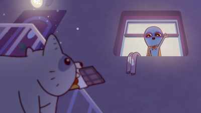 - [gasps] Roommate!
- [chittering] - Strange Planet