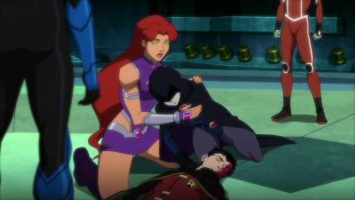 (GASPS) - Justice League vs  Teen Titans