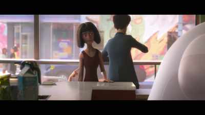 -(GASPS)
-Shh! - Baymax!