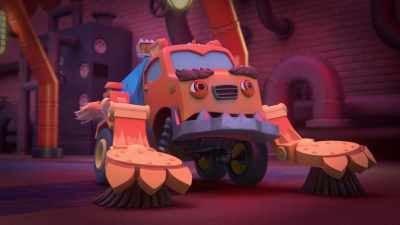 [gasps] That's what's been causing
all this car wash chaos. - Mighty Monsterwheelies