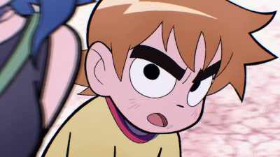 [gasps] The force field! It was you! - Scott Pilgrim Takes Off