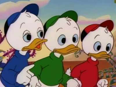 Gassing it.
From Incendium to helium! - DuckTales