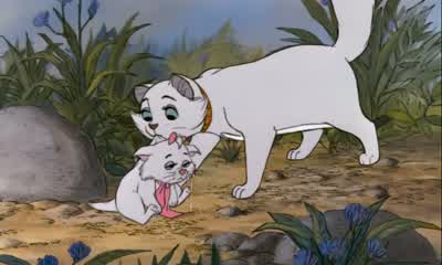 Gee, Marie, why did you have to fall off the bridge? - The Aristocats