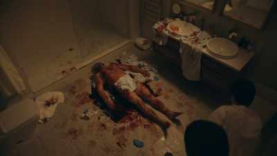 - Geez.
- It's a bloodbath. - Coroner
