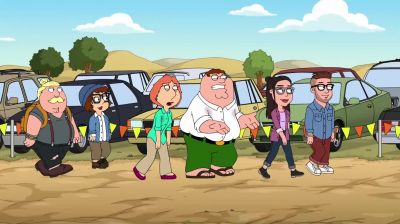 Geez, we've been walking
for 20 minutes. - Family Guy