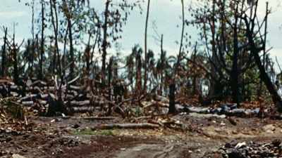 General MacArthur is finally
moving closer to his target -- - The Pacific War in Color