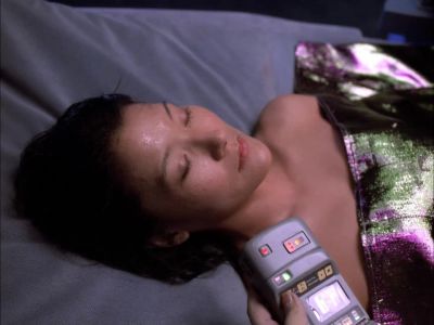 Genetic resequencing in progress. - Star Trek: The Next Generation