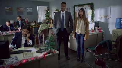 (gentle music continues)
(officers chattering) - It’s Beginning to Look a Lot Like Murder